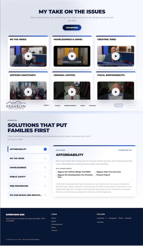 Issues - Mayor John Franklin